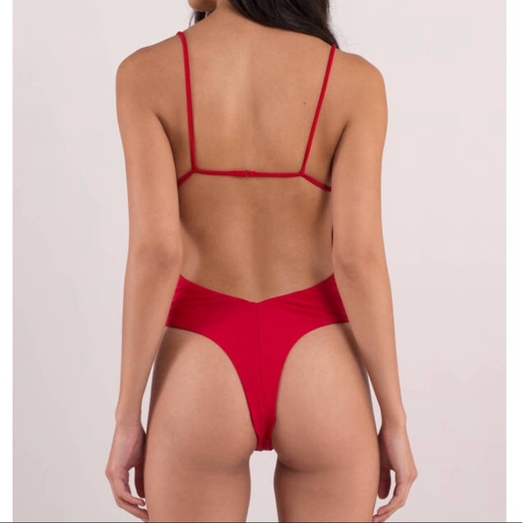 Tobi swim red one piece NWT xs - Picture 3 of 7